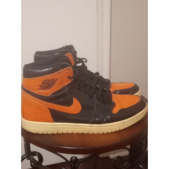 Size 12 - Jordan 1 Retro High Shattered Backboard 3.0 Preowned No Box 555088028 - Picture 1 of 14